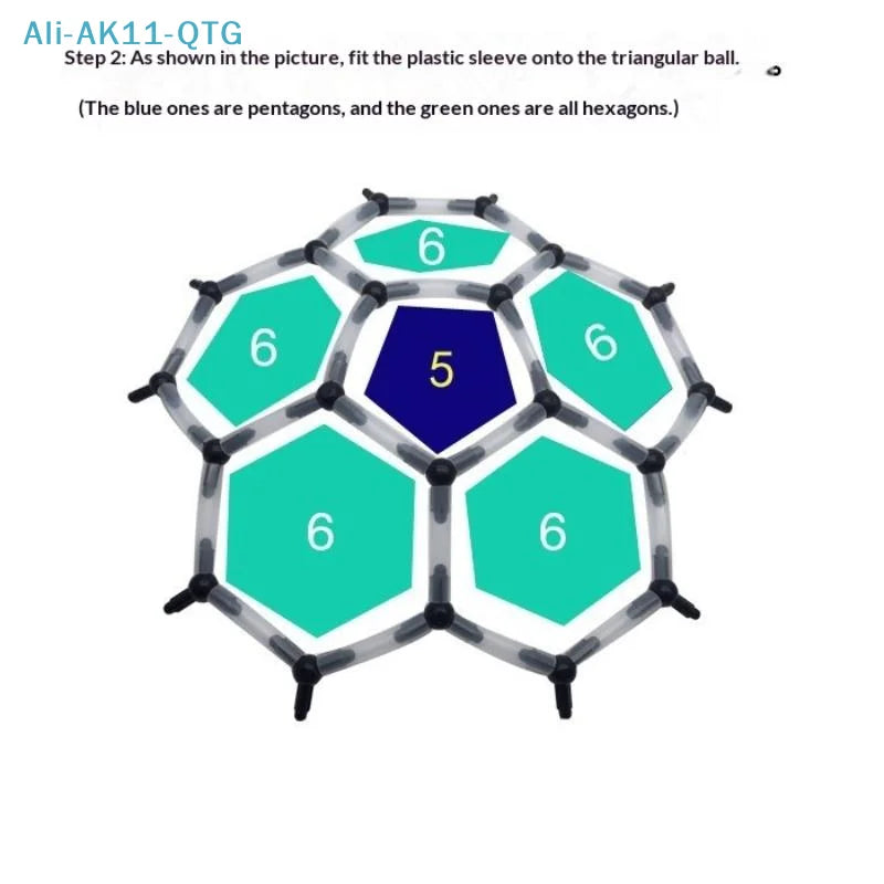 DIY C60 Buckminsterfullerene 3D Molecular Model STEM Kit