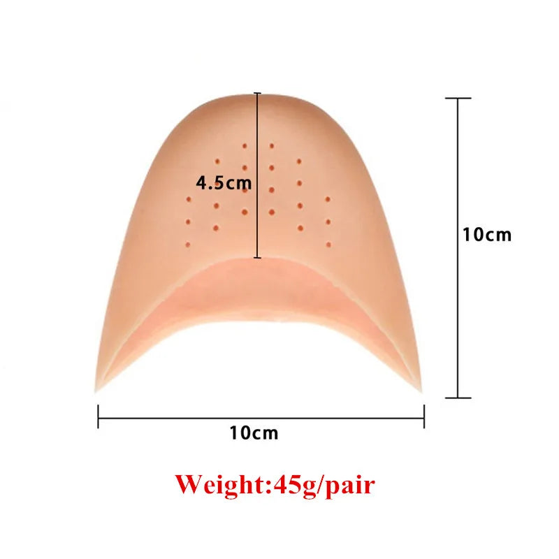 Silicone Gel Toe Pads for Ballet Pointe Dance Shoes – 2 Pack