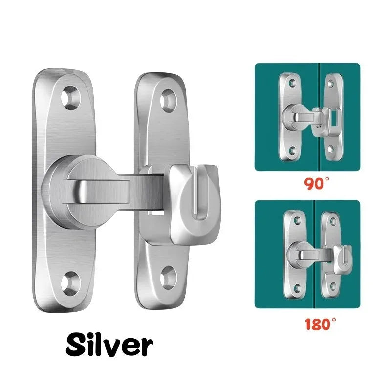 Zinc Alloy Flip Door Bolt Latch – 90/180° Gate & Sliding Lock