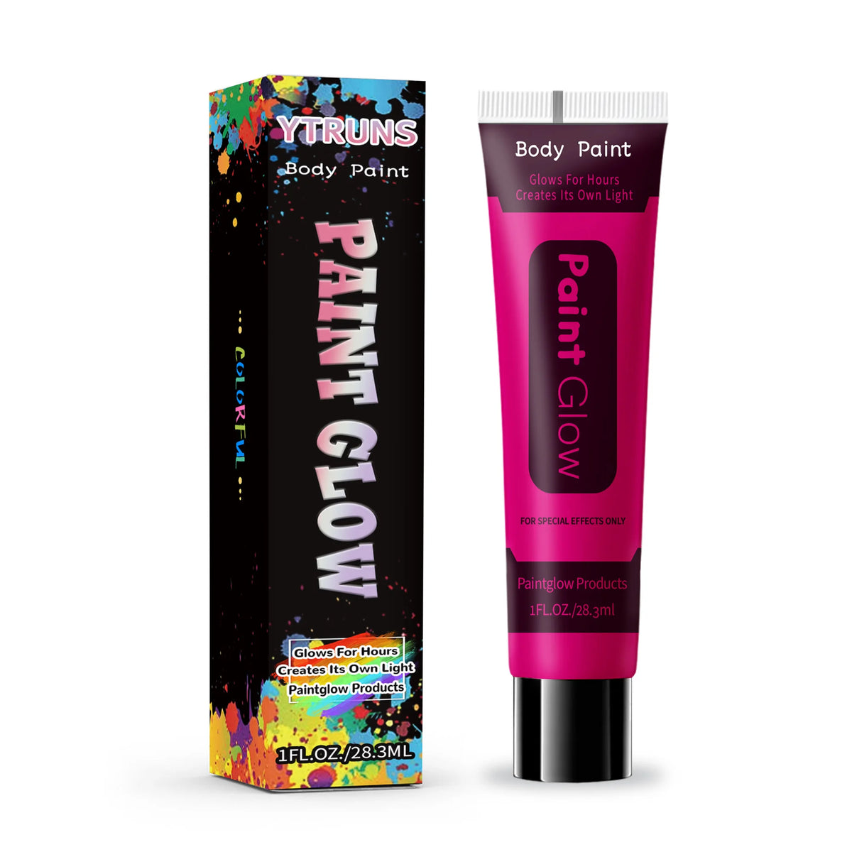 UV Neon Glow Face & Body Paint – Water-Based Fluorescent Cream