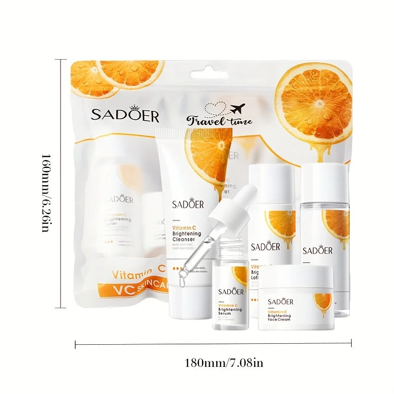 SAMMY 5-Pc Vitamin C Travel Skincare Set – Brighten & Hydrate