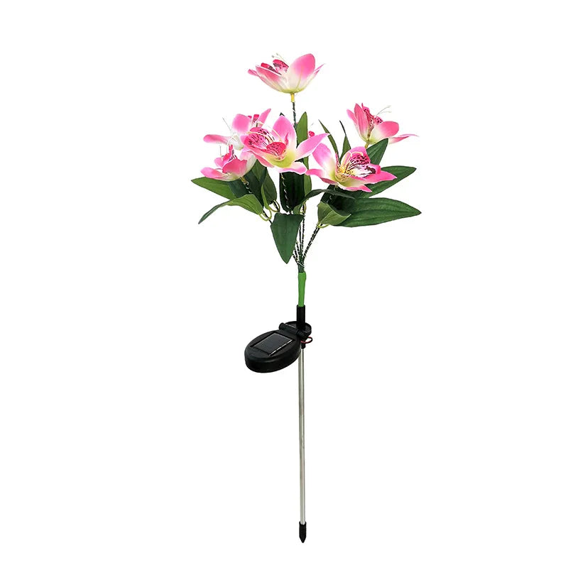 Solar Flower Garden Stake Light – 7-Head LED Lawn Lamp