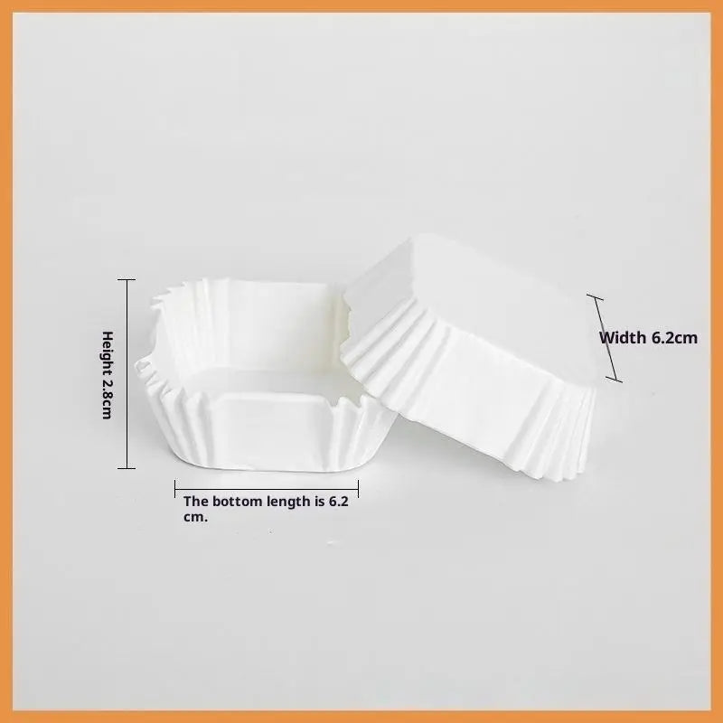 Square Mooncake & Brownie Paper Liners – 100/220 Pcs, 45–62mm