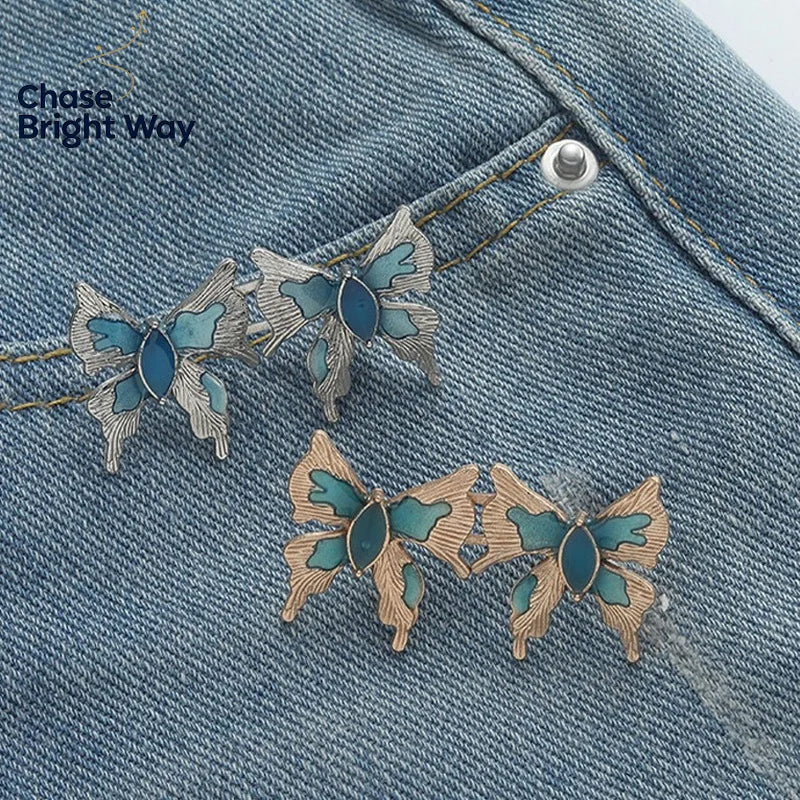 2-Pack Four Leaf Clover Waist Buckle Adjuster for Pants & Skirts