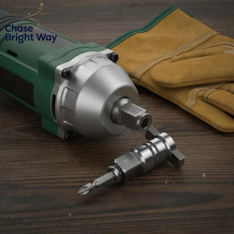 1/2" Magnetic Hex Shank Square Drive Adapter for Power Drills