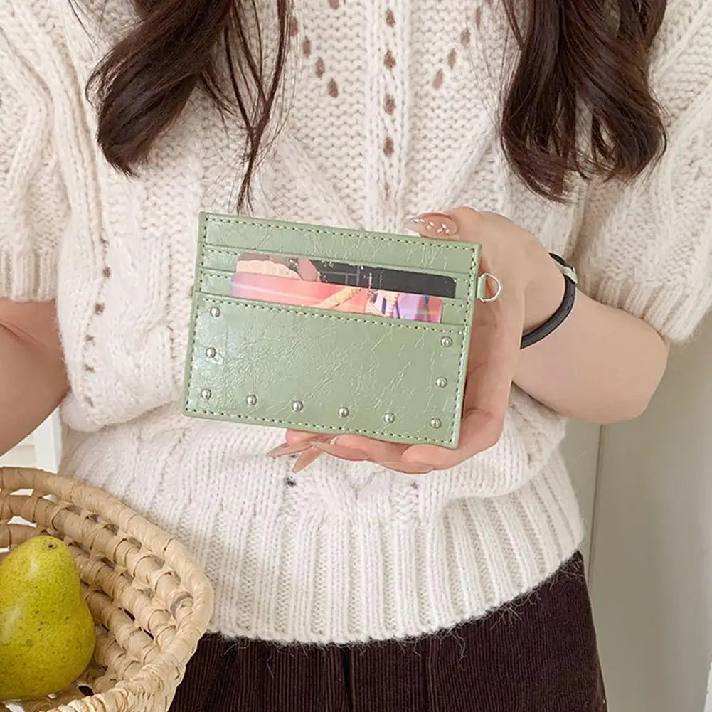 Ultra Thin Mini Card Holder Wallet – Multi-Slot PU Purse