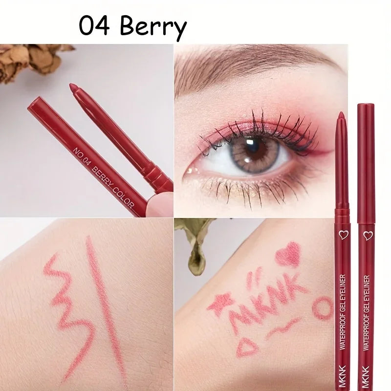 Waterproof Eyeliner Pencil – 5 Colors, Long-Lasting Cream