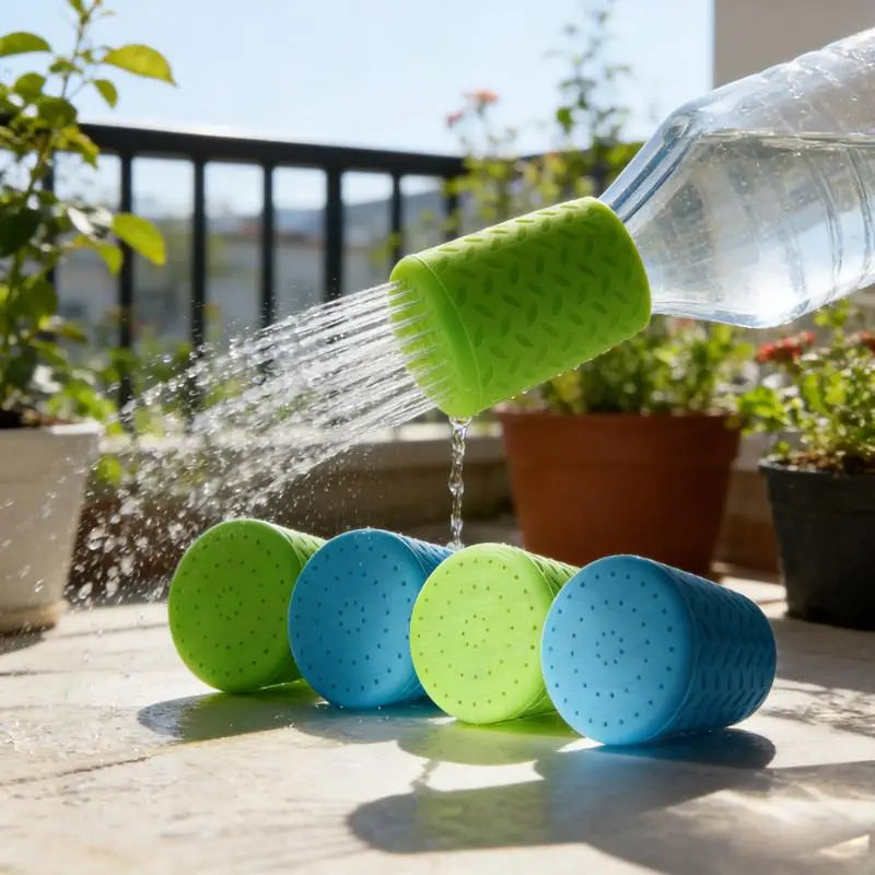 Silicone Pet Bathing Sprinkler Bottle Cap Shower Head