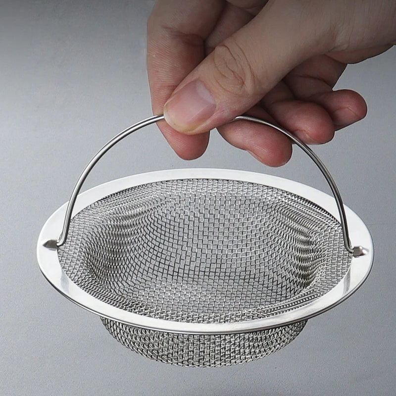 Stainless Steel Sink Strainer with Handle – 1/2/4 Pack