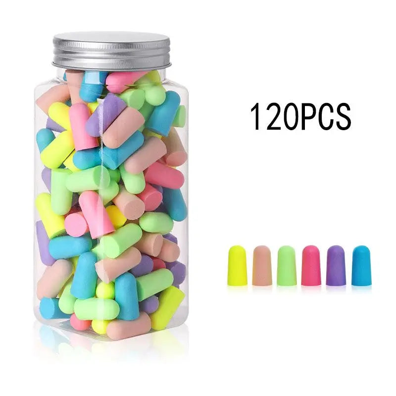 Soft Foam Earplugs Noise Reduction – 24/60/120 Pack Multicolor