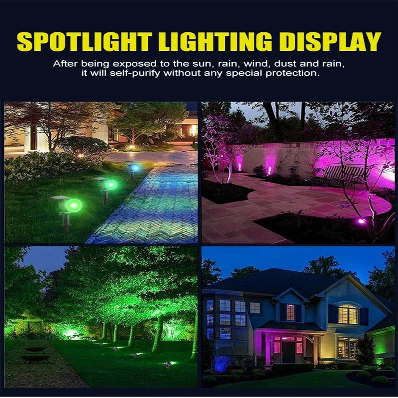 Solar Inground LED Landscape Light – IP65 Waterproof Dimmable