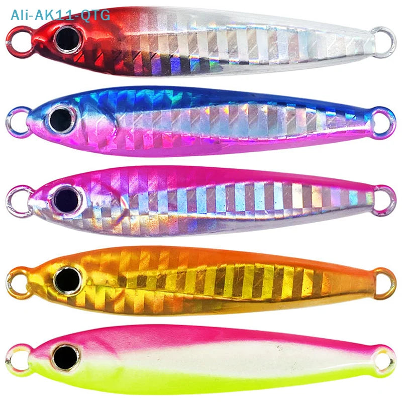 Laser Metal Jig Lure 10g–60g | Long Cast Sea Fishing Bait