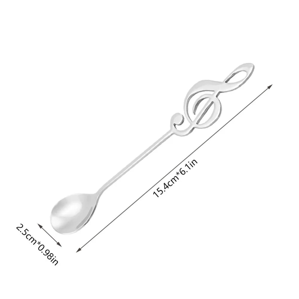 Musical Note Coffee Spoons Set of 5 | Stainless Steel