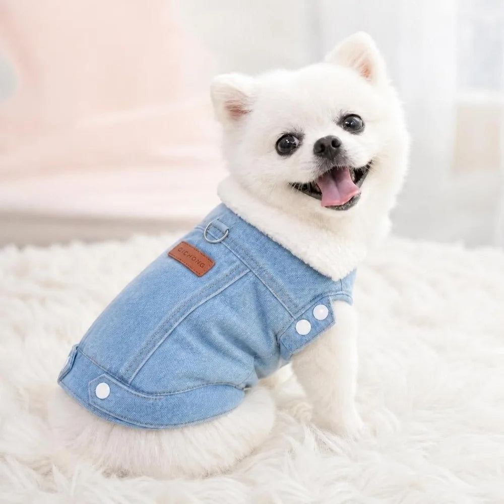 Windproof Dog Vest Coat – Warm Winter Cowboy Pet Bodysuit