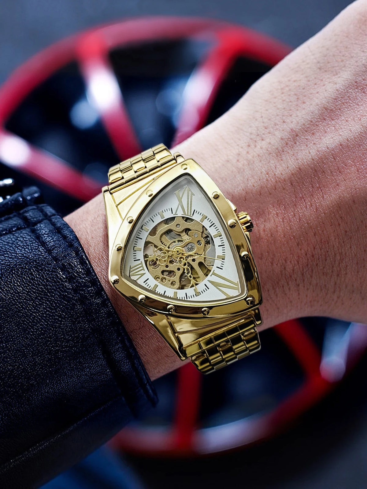 Triangle Automatic Mechanical Watch – Luxury Men's Timepiece