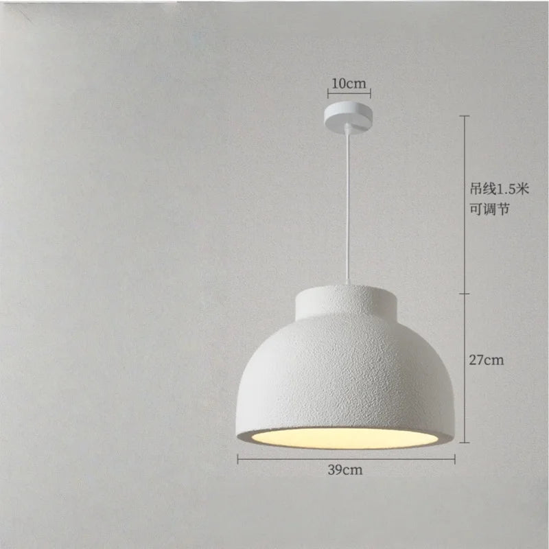 Wabi Sabi Resin LED Pendant Light | Modern Hanging Chandelier