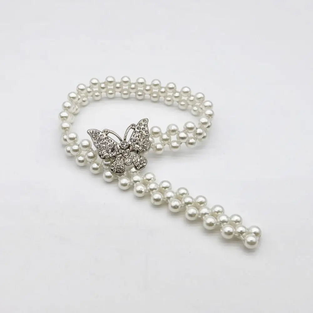 Pearl Curtain Tieback Holdback – Elastic Adjustable Strap