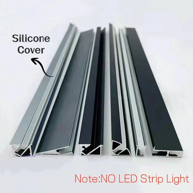 Recessed LED Aluminum Profile Channel & Silicone Diffuser Cabinet Light