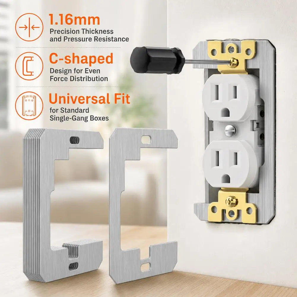 Metal Wall Plate Spacers for Electrical Outlets – 5/10/20 Pack
