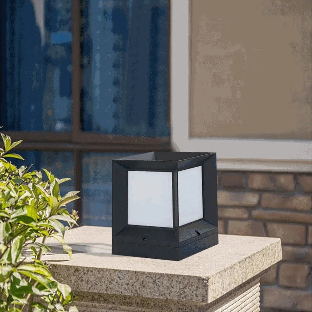 Modern E27 Outdoor Pillar Cap Light | IP54 Waterproof 220V