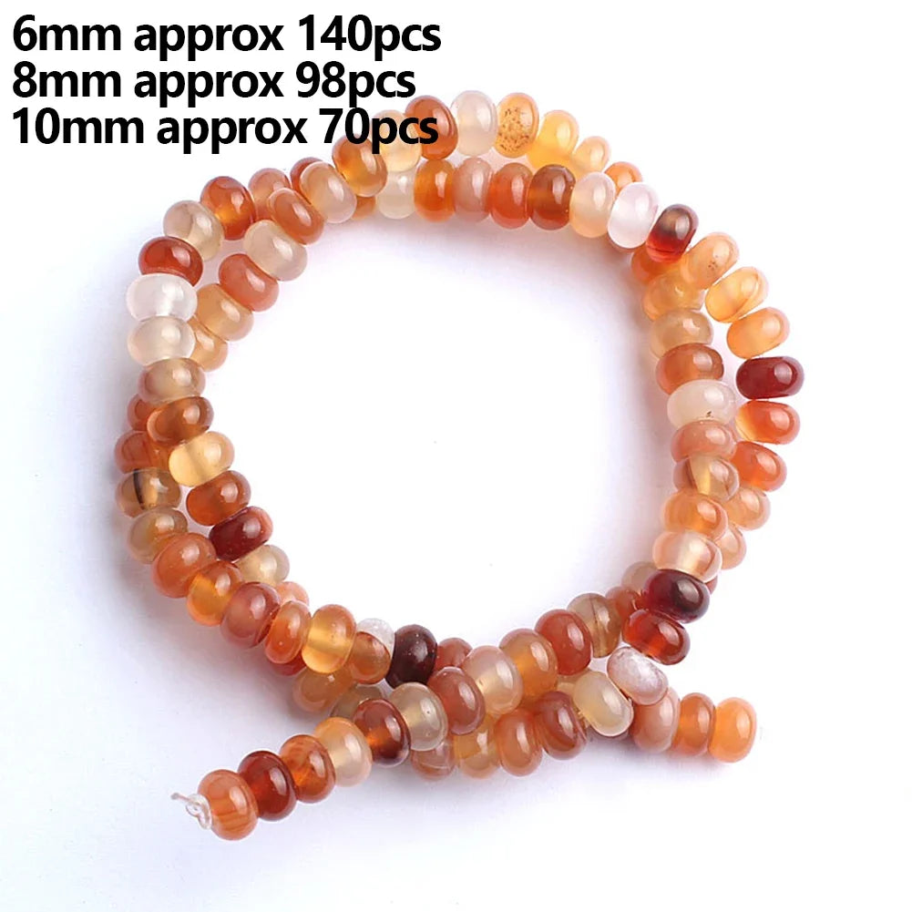 Red Agate Carnelian Loose Stone Beads 8mm – DIY Jewelry