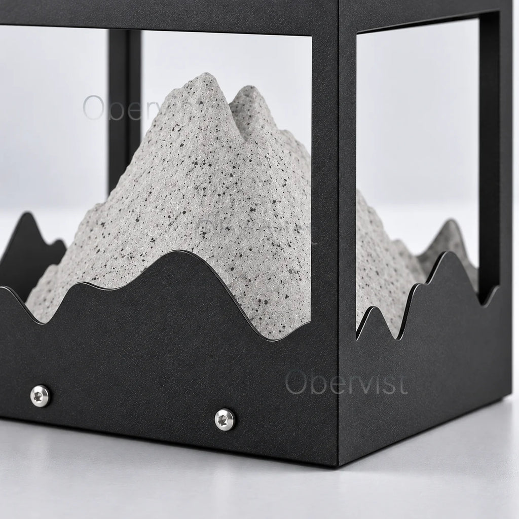 Obervist LED Outdoor Pillar Light – Mountain Design Post Lamp