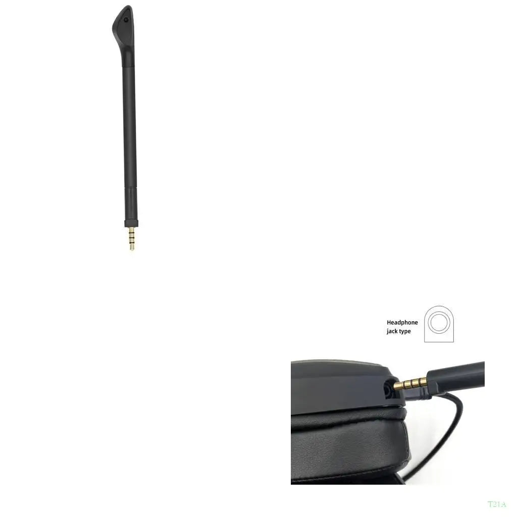 T21A Replacement Headset Mic – 3.5mm Tangle-Free Cable