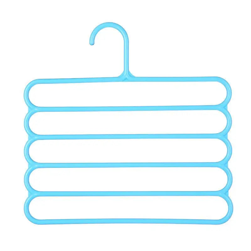 5-Tier Pants Hanger – Anti-Slip Space-Saving Closet Rack