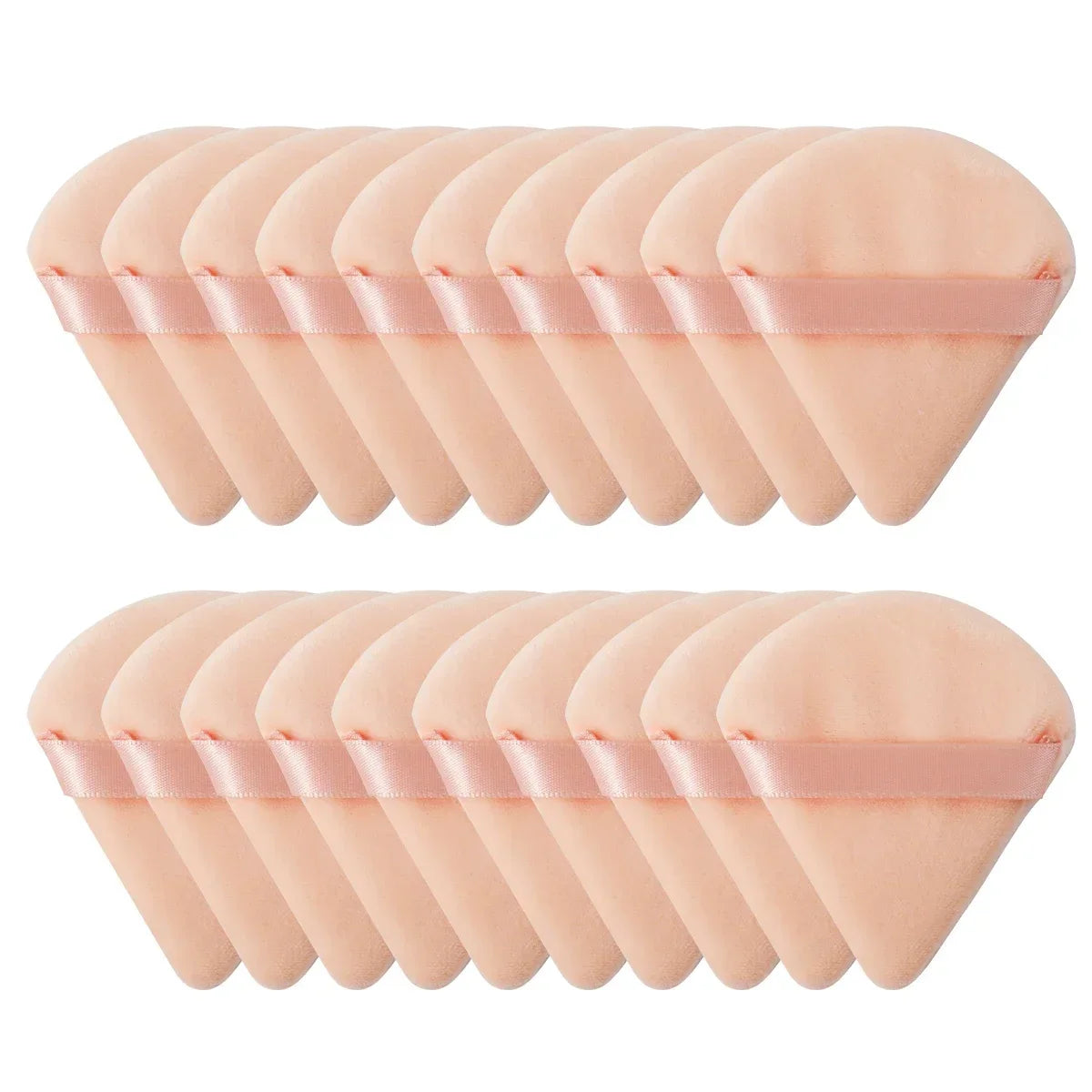 Triangle Velvet Powder Puff Set – Mini Makeup Sponge 10/20 Pcs