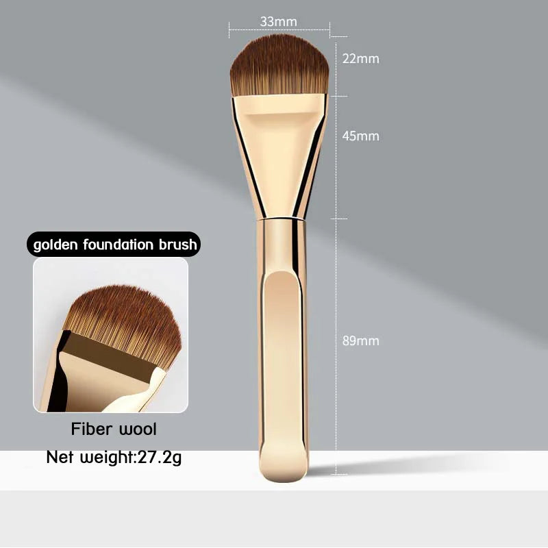 Professional Foundation Brush – Soft Synthetic Bristles | Travel