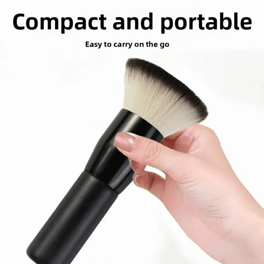 Fluffy Loose Powder Brush – Soft Synthetic Fiber Wood Handle