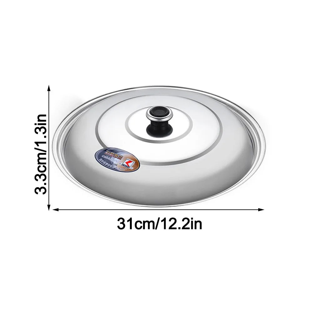 Universal 316 Stainless Steel Wok Pot Lid 30–42cm