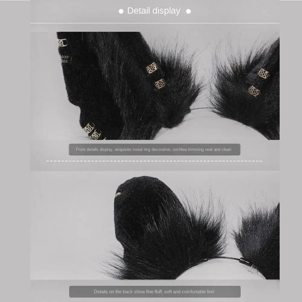 Wolf Ears Furry Headband – Cosplay Animal Hair Hoop