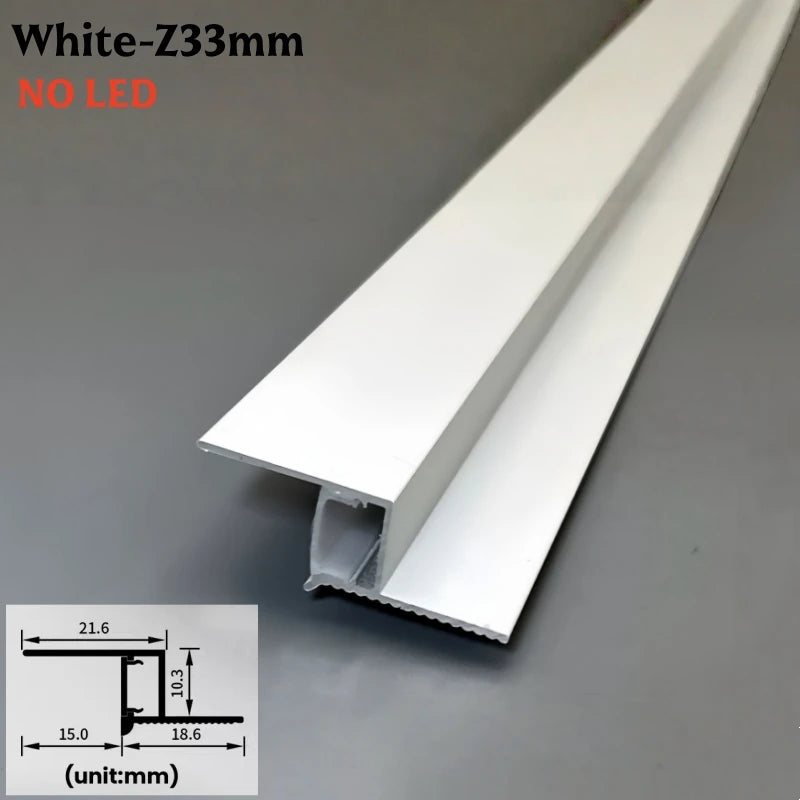 T/Z-Shape Shadow Gap LED Aluminum Channel Profile Ceiling Trim