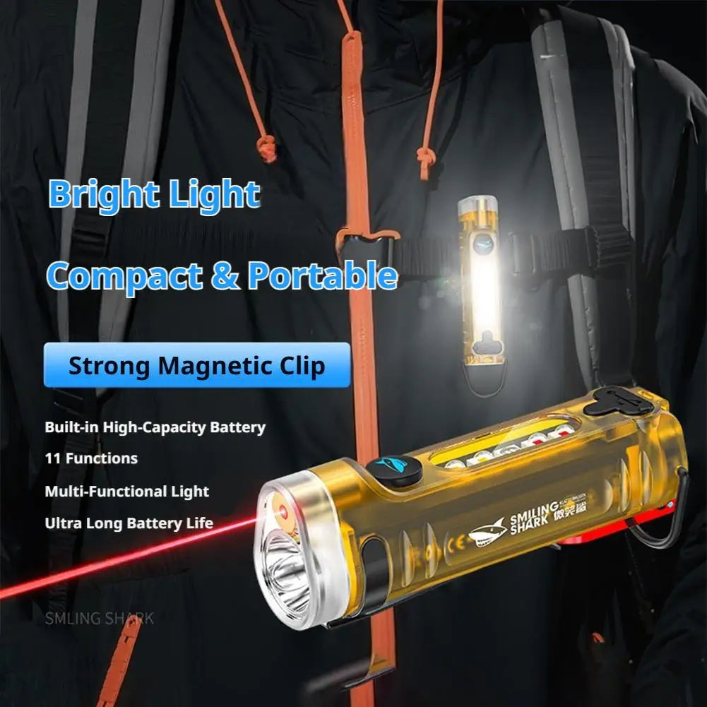 11-in-1 Mini Keychain Flashlight | Rechargeable EDC Torch