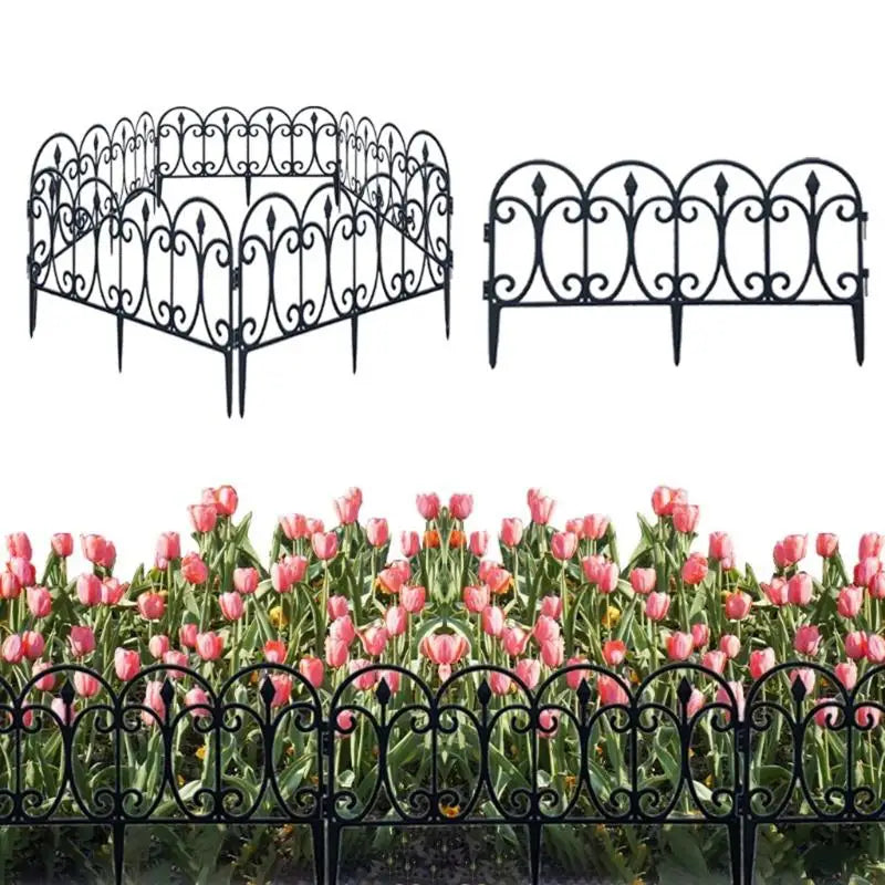 Decorative Garden Fence – Rustproof Folding Plastic Border Panel