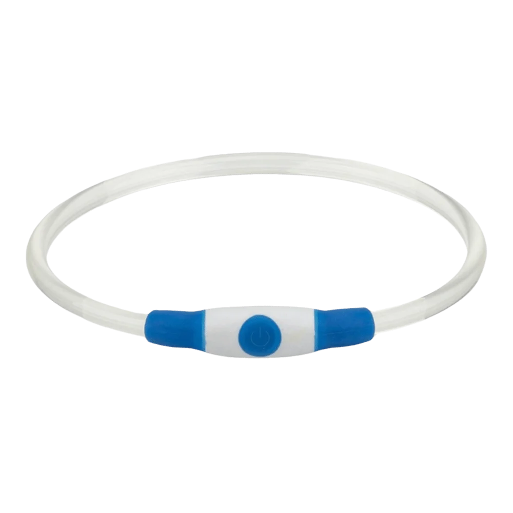 USB Rechargeable LED Dog Collar – Full Glow Night Safety