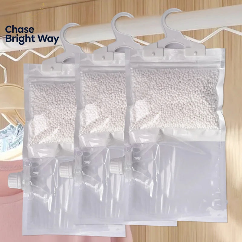Reusable Hanging Moisture Absorber Bags | Dehumidifier Bags