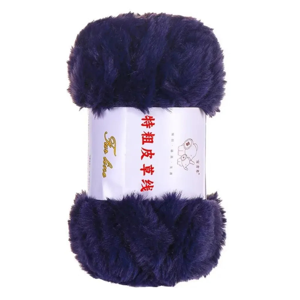 100g Faux Fur Yarn – Fluffy Chunky Anti-Pilling Knitting Yarn