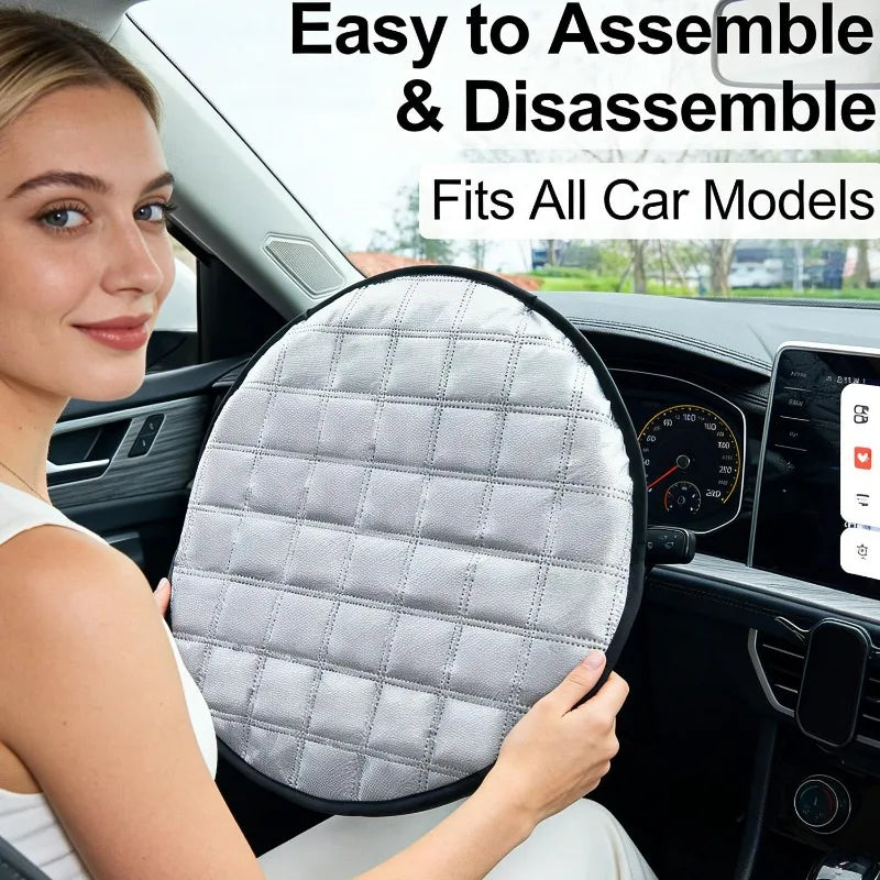 Steering Wheel Sun Shade Cover – 44cm UV Protector | SAMMY