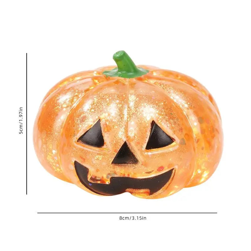 Halloween Glitter Pumpkin Squeeze Fidget Toy – Slow Rebound