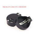 CR2032 Coin Cell Battery Holder Case 10-Pack – Black Socket