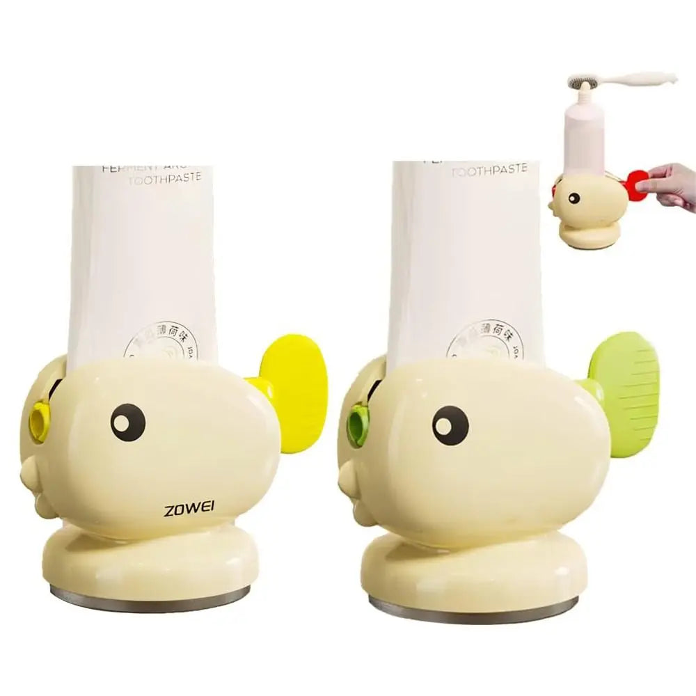 Whale Toothpaste Squeezer – Suction Cup Punch-Free Holder