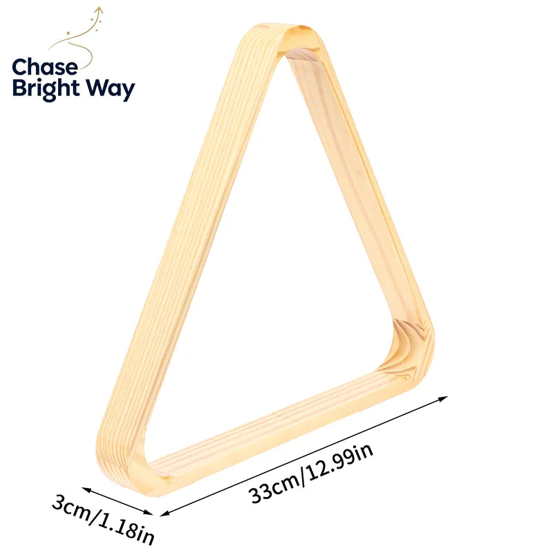Wooden Billiard Ball Rack – Triangle Pool Ball Holder