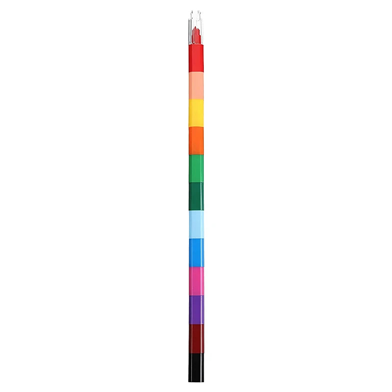 12-Color Stackable Building Block Crayons – Kids Art Gift Set