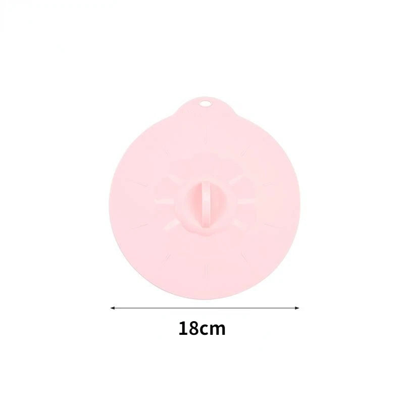 Universal Silicone Spill Stopper Lid – Reusable Pot & Bowl Cover