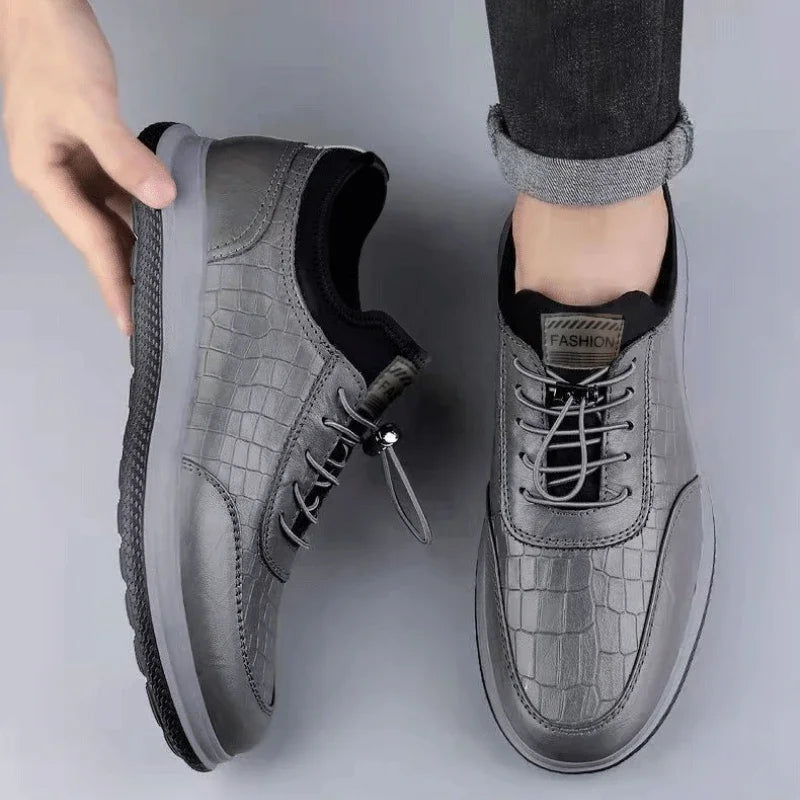 Men's Leather Moccasin Loafers | Soft Sole Non-Slip Casual Shoes