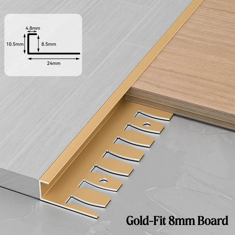C-Shape Aluminum Stair Nosing Edge Banding Strip | Bendable