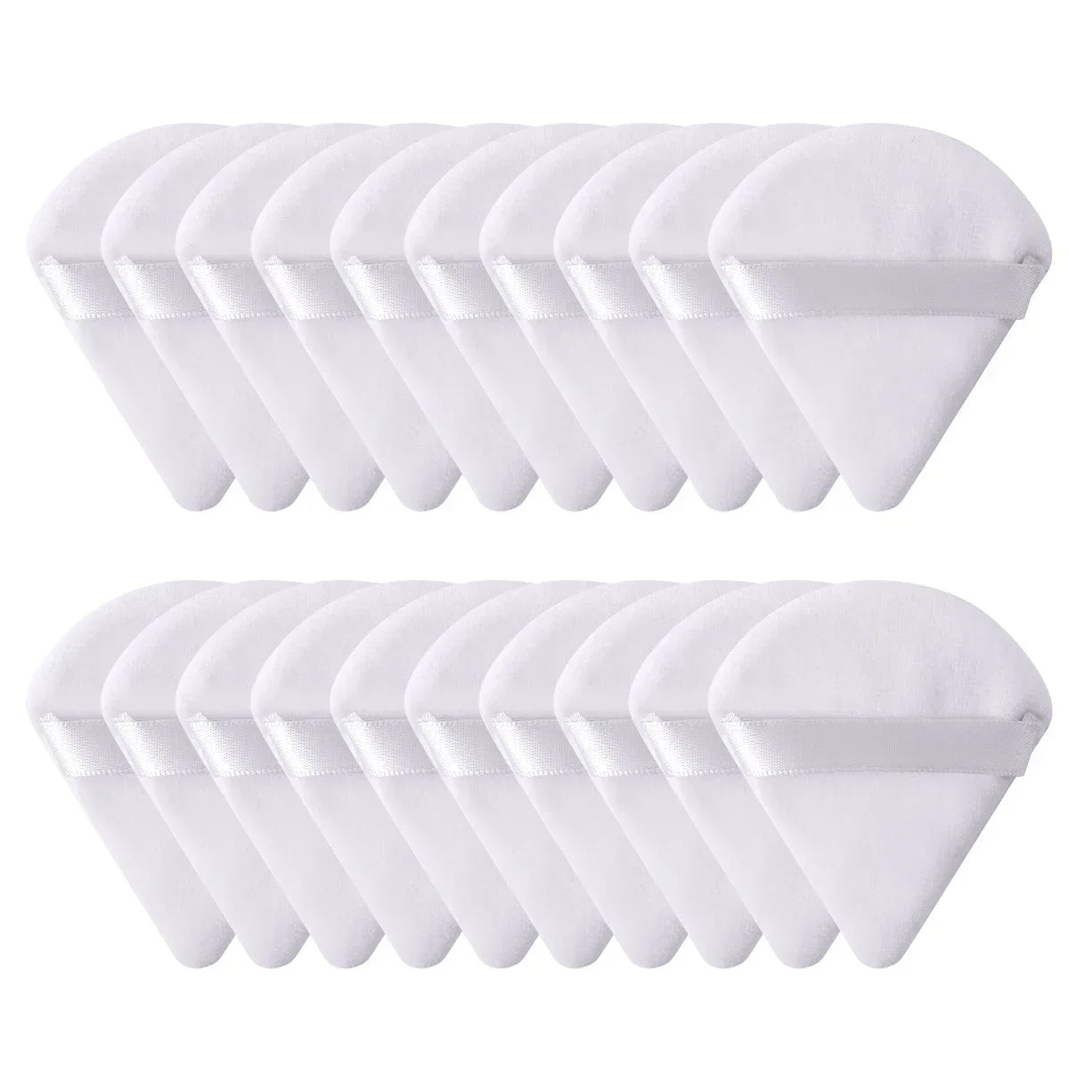 Triangle Velvet Powder Puff Set – Mini Makeup Sponge 10/20 Pcs