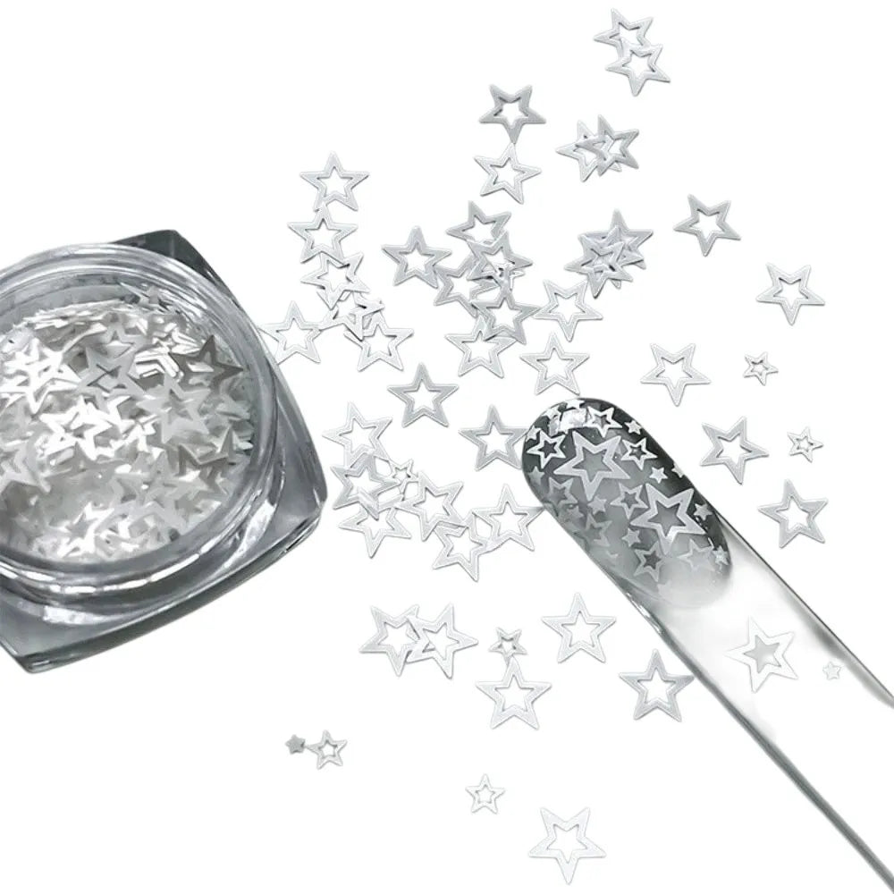 Star Glitter Nail Charms – Crystal Sequin DIY Nail Art Decor